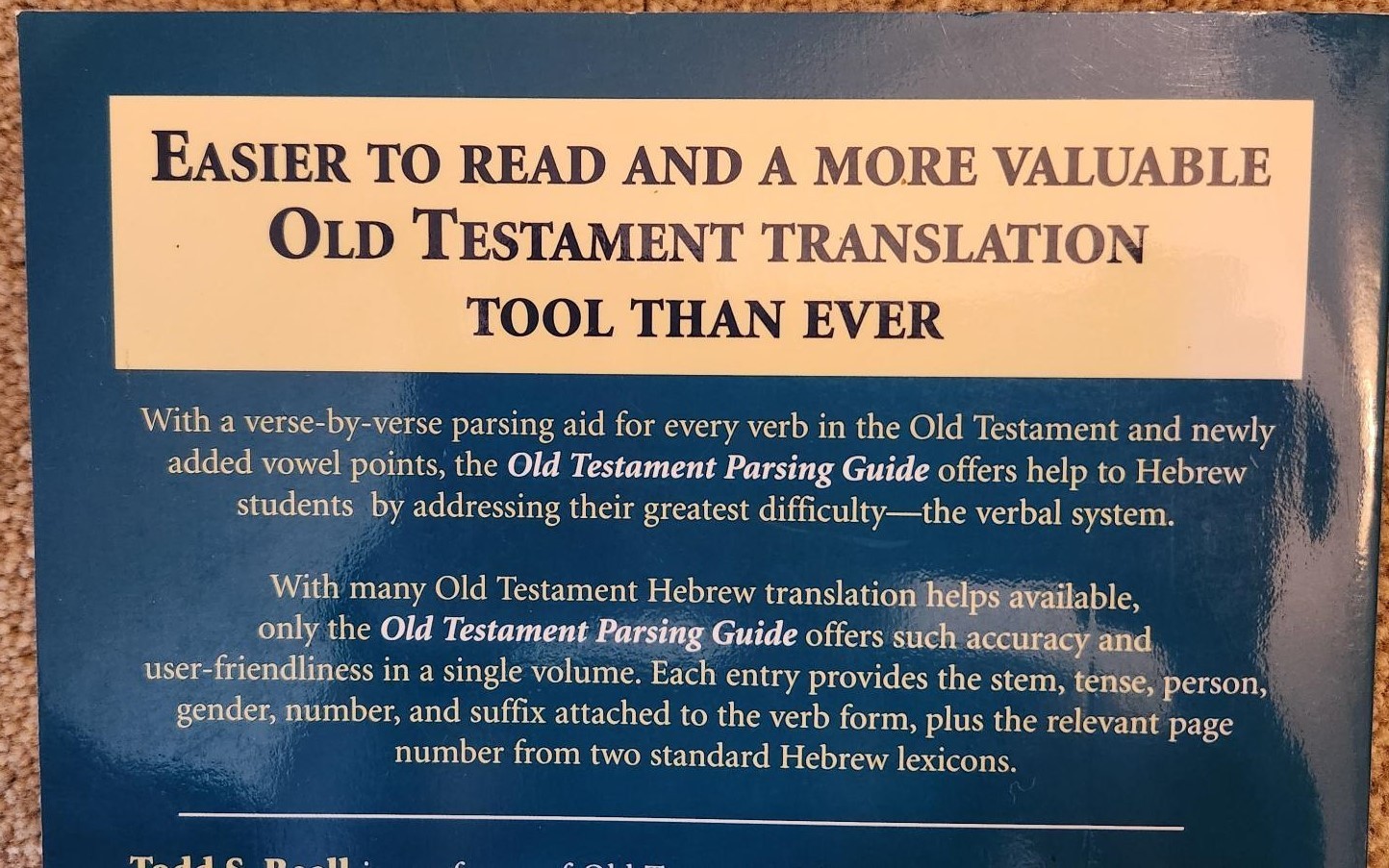 Old Testament Parsing Guide: Revised and Updated Edition by Beall, Banks, Smith