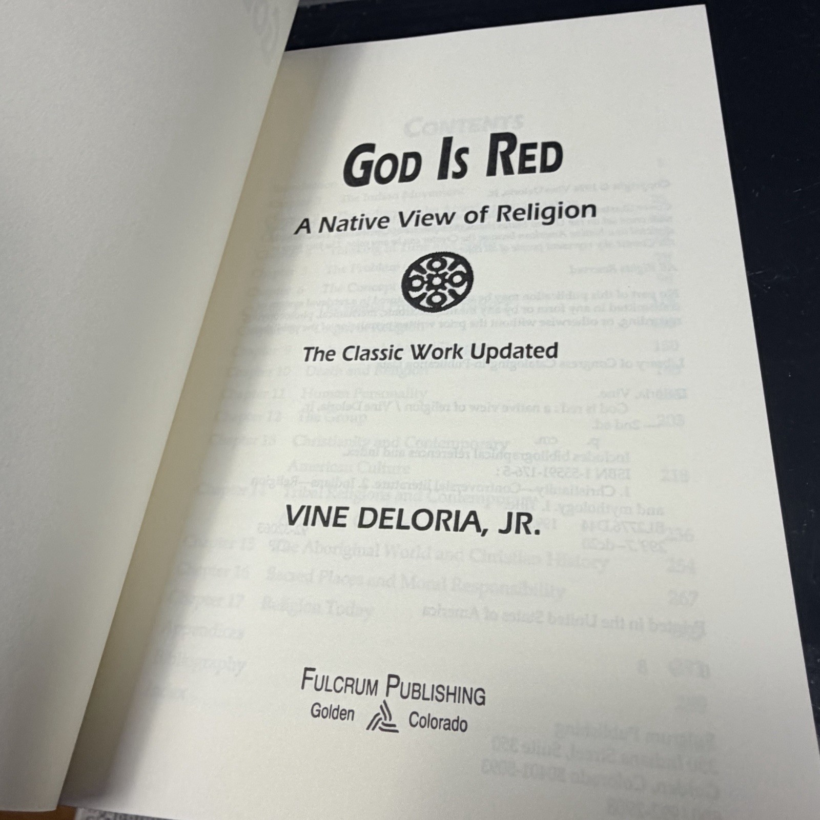 GOD IS RED- By Vine Deloria Jr. Softcover Brand New 1992