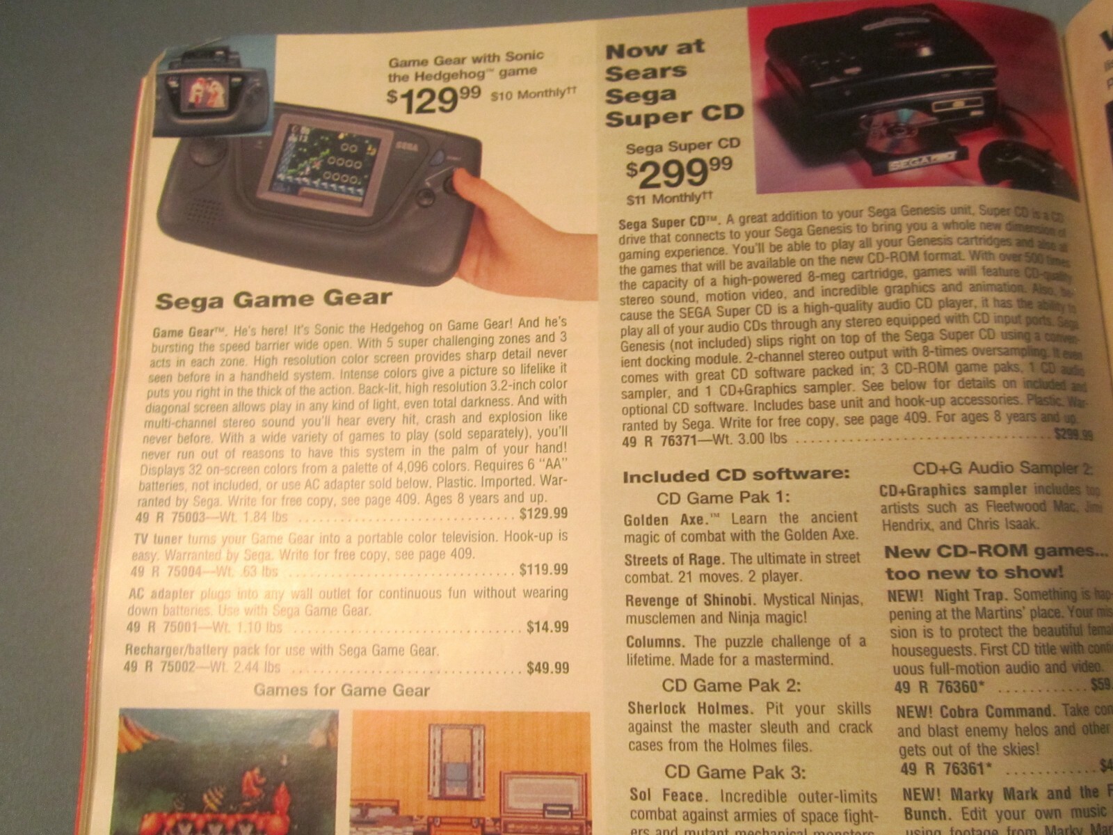 SEARS CATALOG 1993 Spring, Summer 1500+ pages NES Sega GAME BOY [Z141]