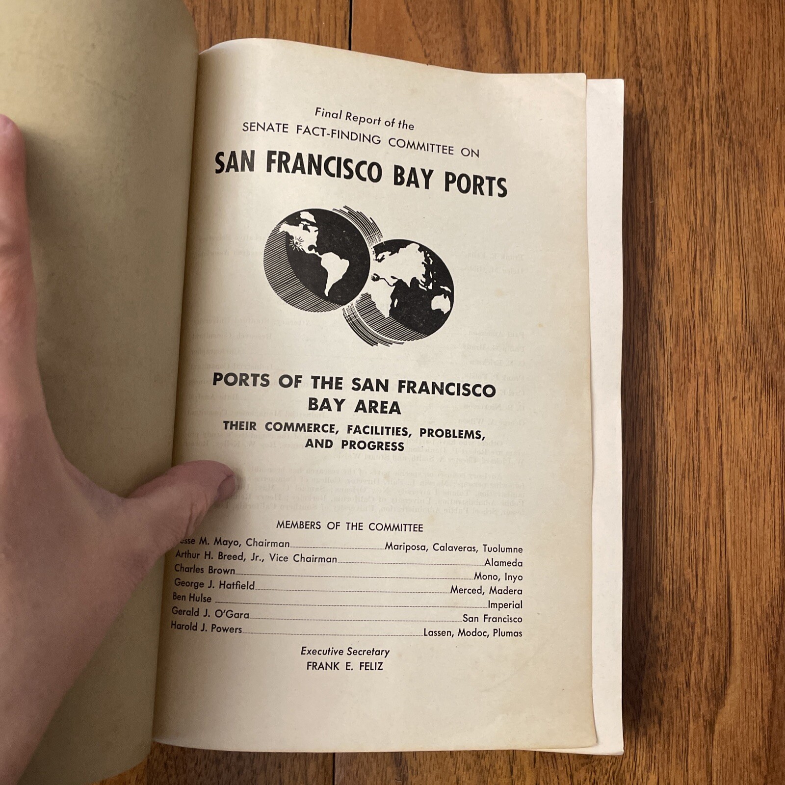 San Francisco Bay Ports (Final Report), CA Legislature 1951 General Session