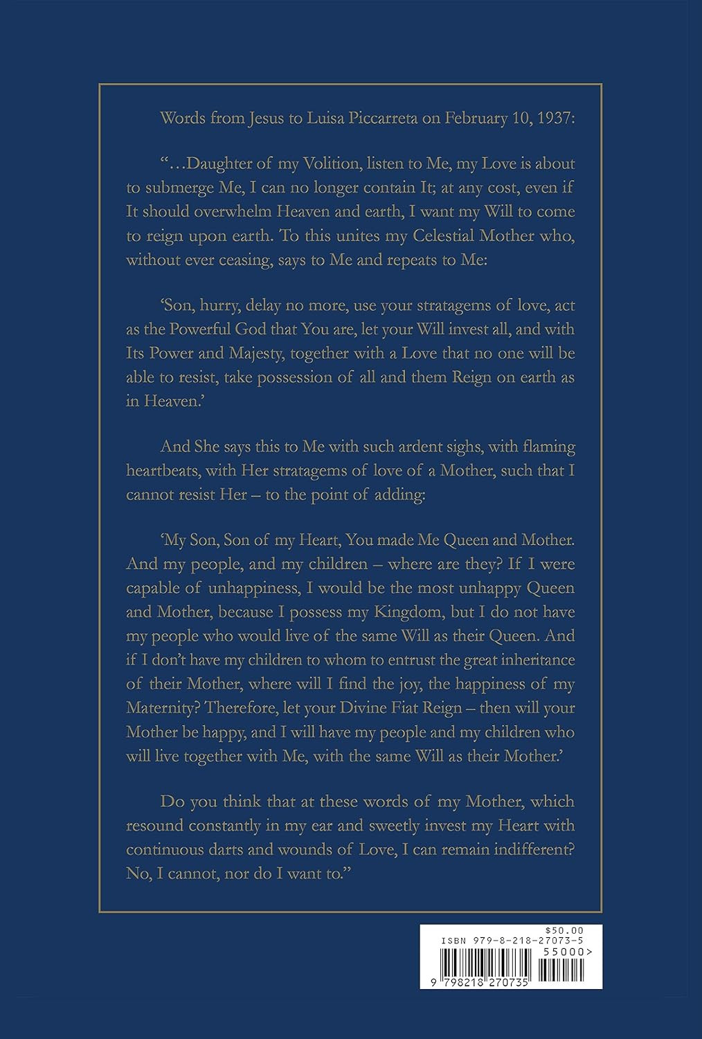 Book of Heaven: the Call to the Creatures to the Order, to the Place and to the