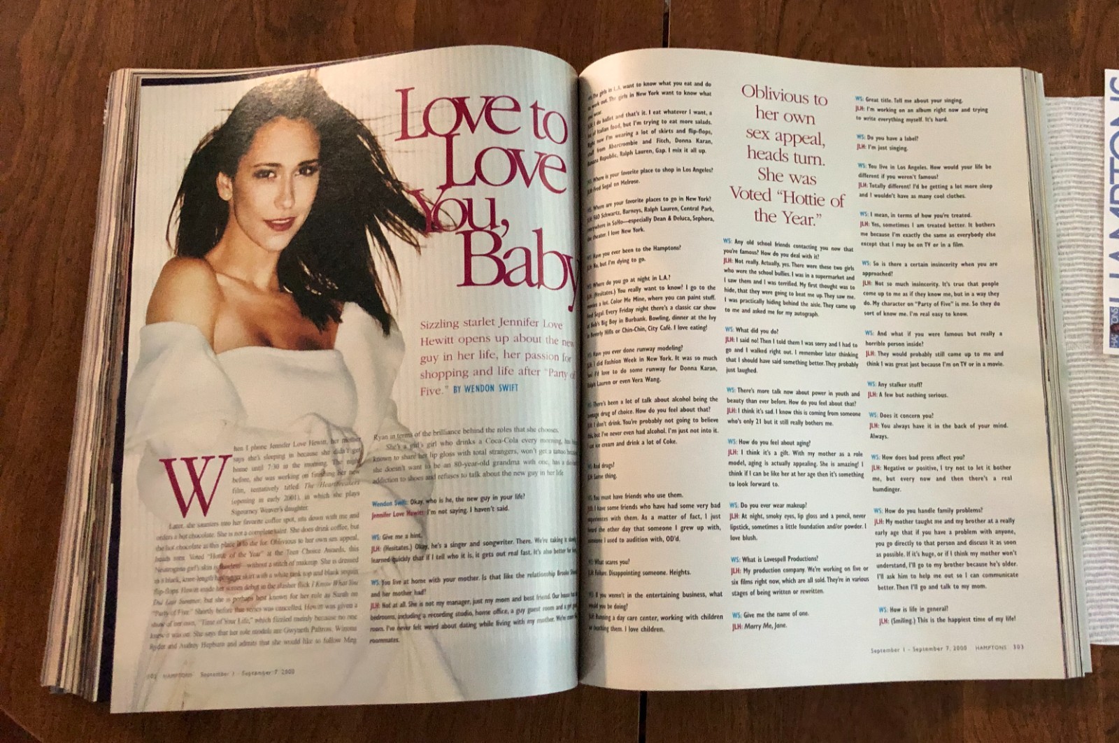 2000 HAMPTONS MAGAZINE Jennifer Love Hewitt Angie Harmon Donald Trump 480 Pages