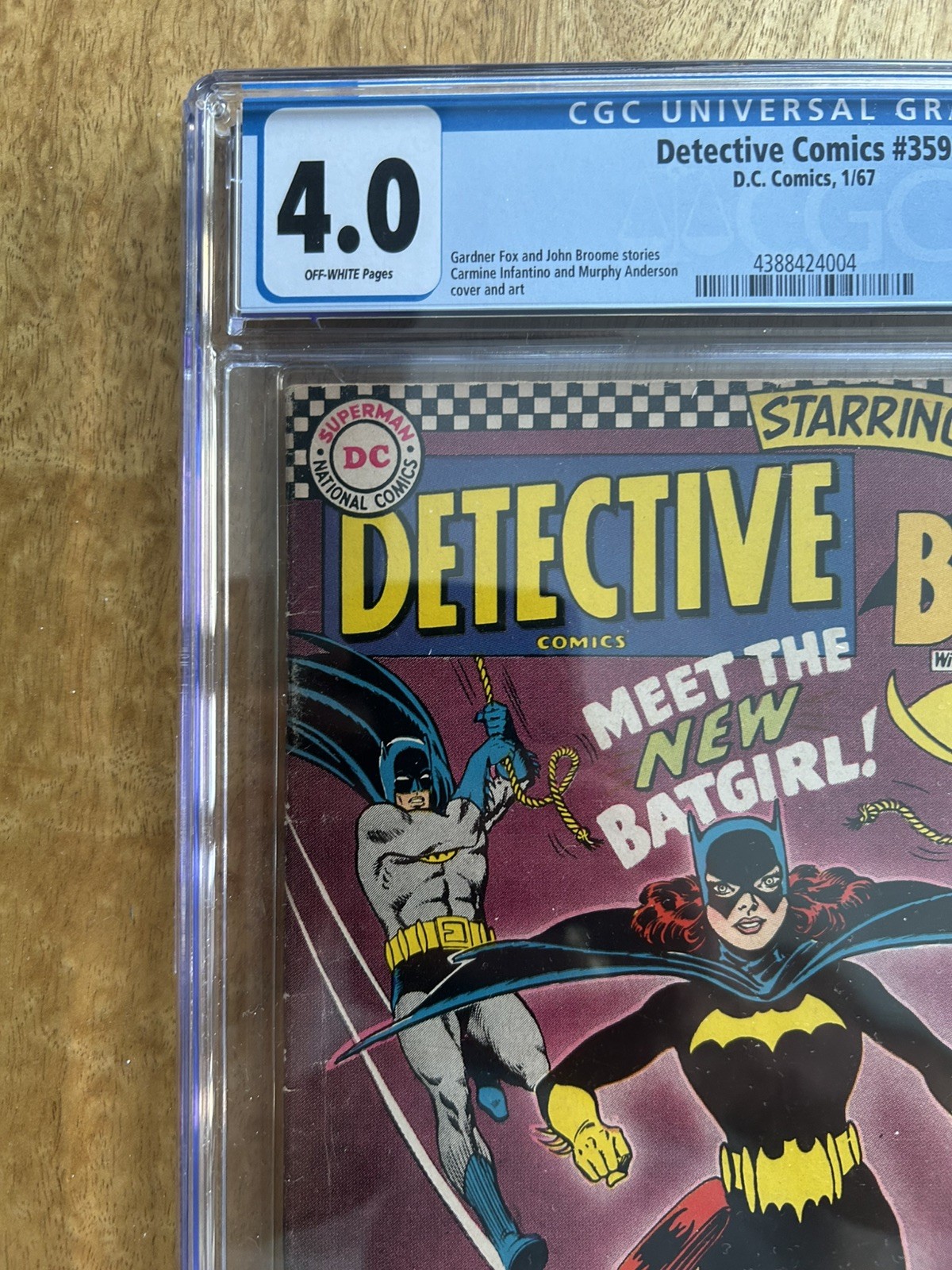 DC Detective Comics #359 CGC 4.O – Off White Pages 1st Batgirl Barbara Gordon