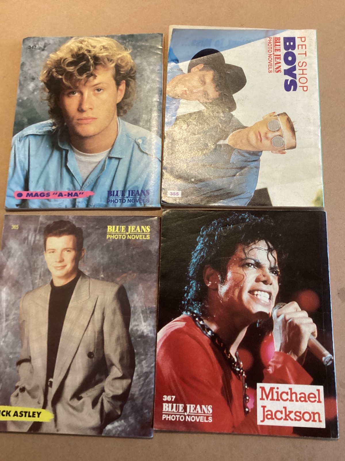Four 1980s Vintage Blue Jeans Photo novels no.s 347, 355, 365 & 367 #39