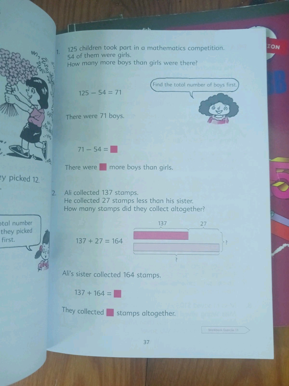 Primary Mathematics 3A 3B Textbooks w/ UNUSED Extra Practice Workbook Set