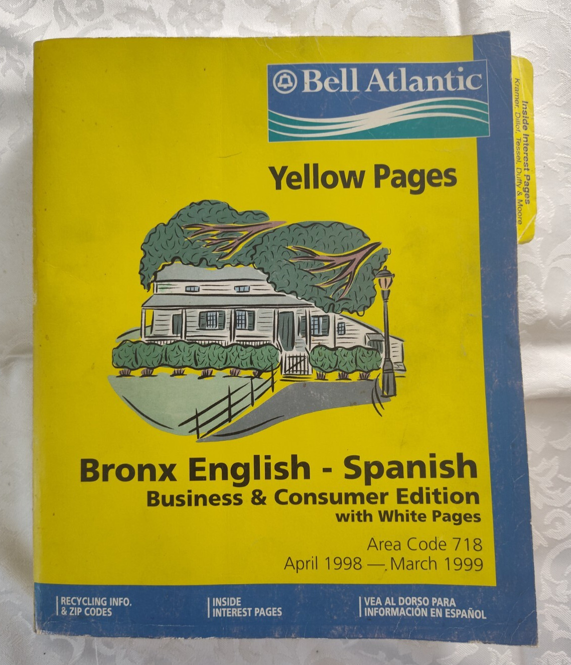 Bell Atlantic Yellow Pages NY Bronx English-Spanish Area Code 719