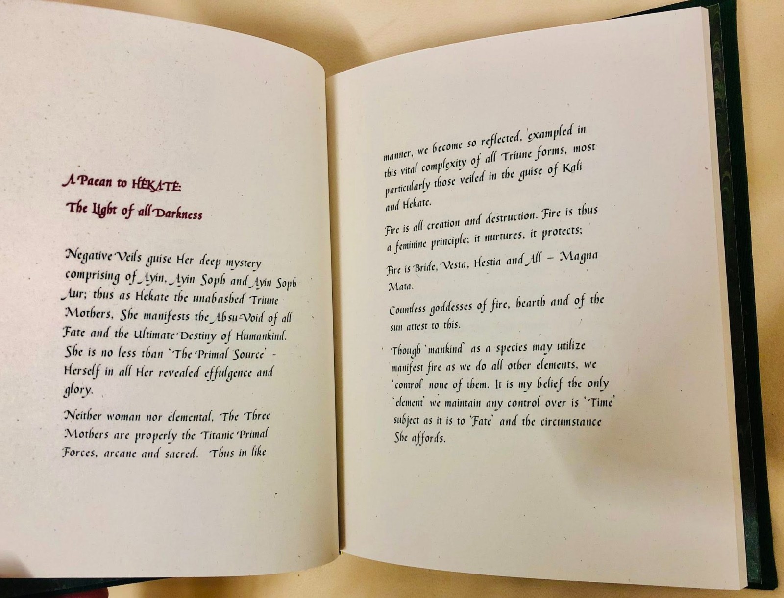 Witchcraft Hecate Tubal Cain rare private authors edition vellum
