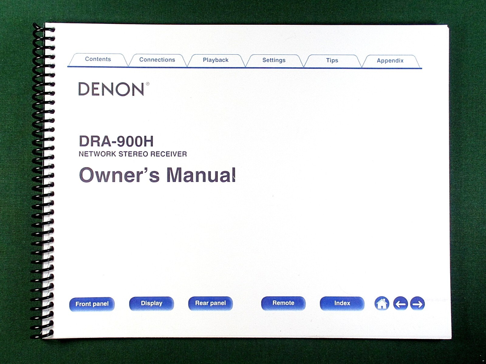 Denon DRA-900 Instruction Manual: Full Color 215 Pages & Protective Covers!