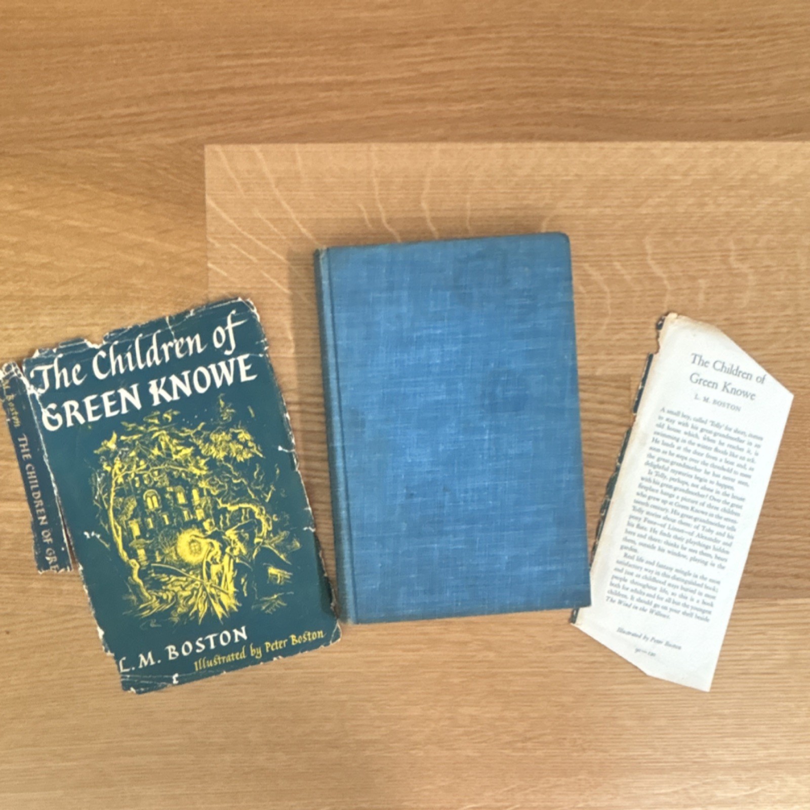 L. M. Boston The Children of Green Knowe Harcourt Brace 1955 HC Illustrated DJ