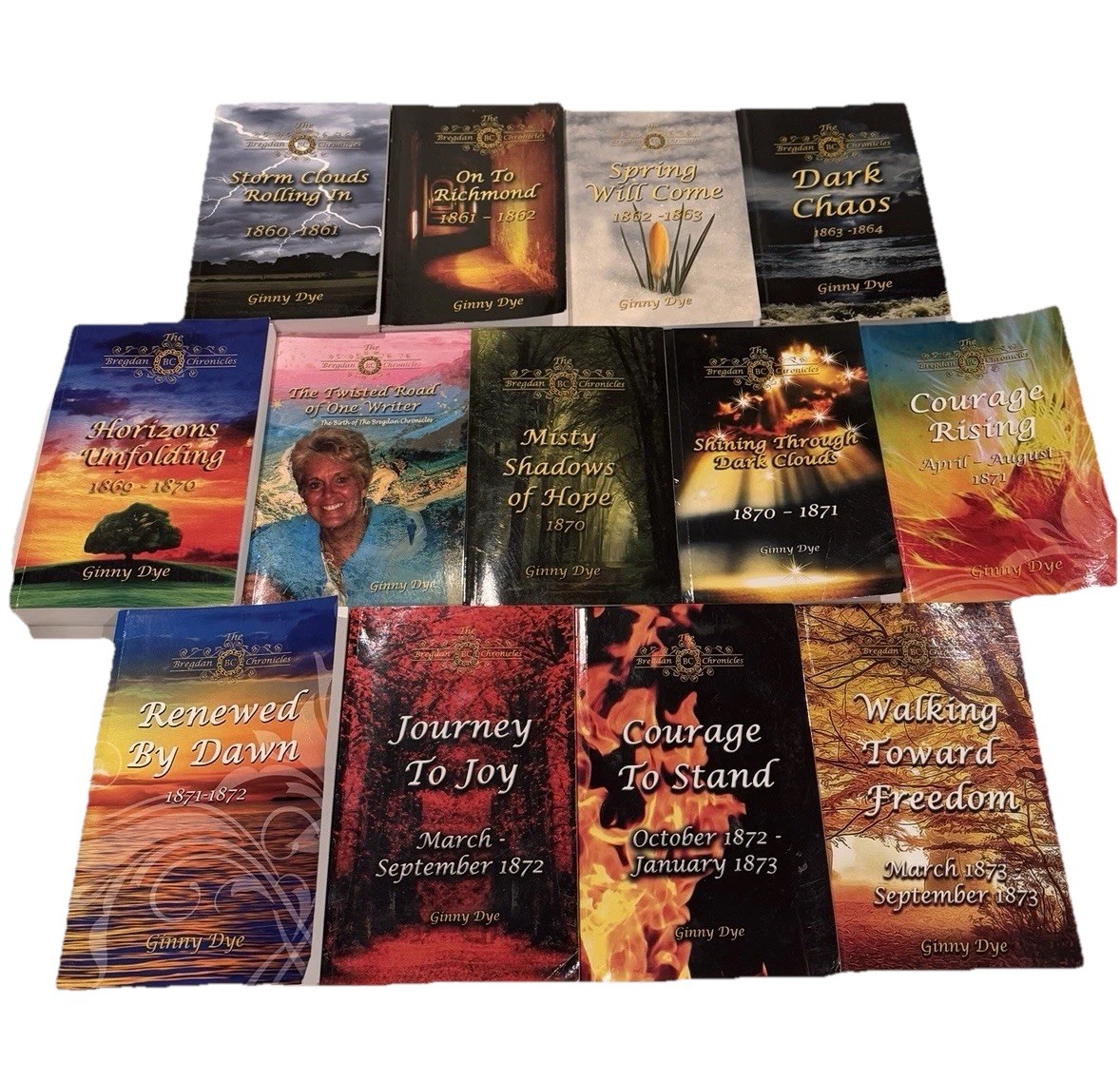 The Bregdan Chronicles GINNY DYE 13 Historical Book Lot 1-4 & 12-20