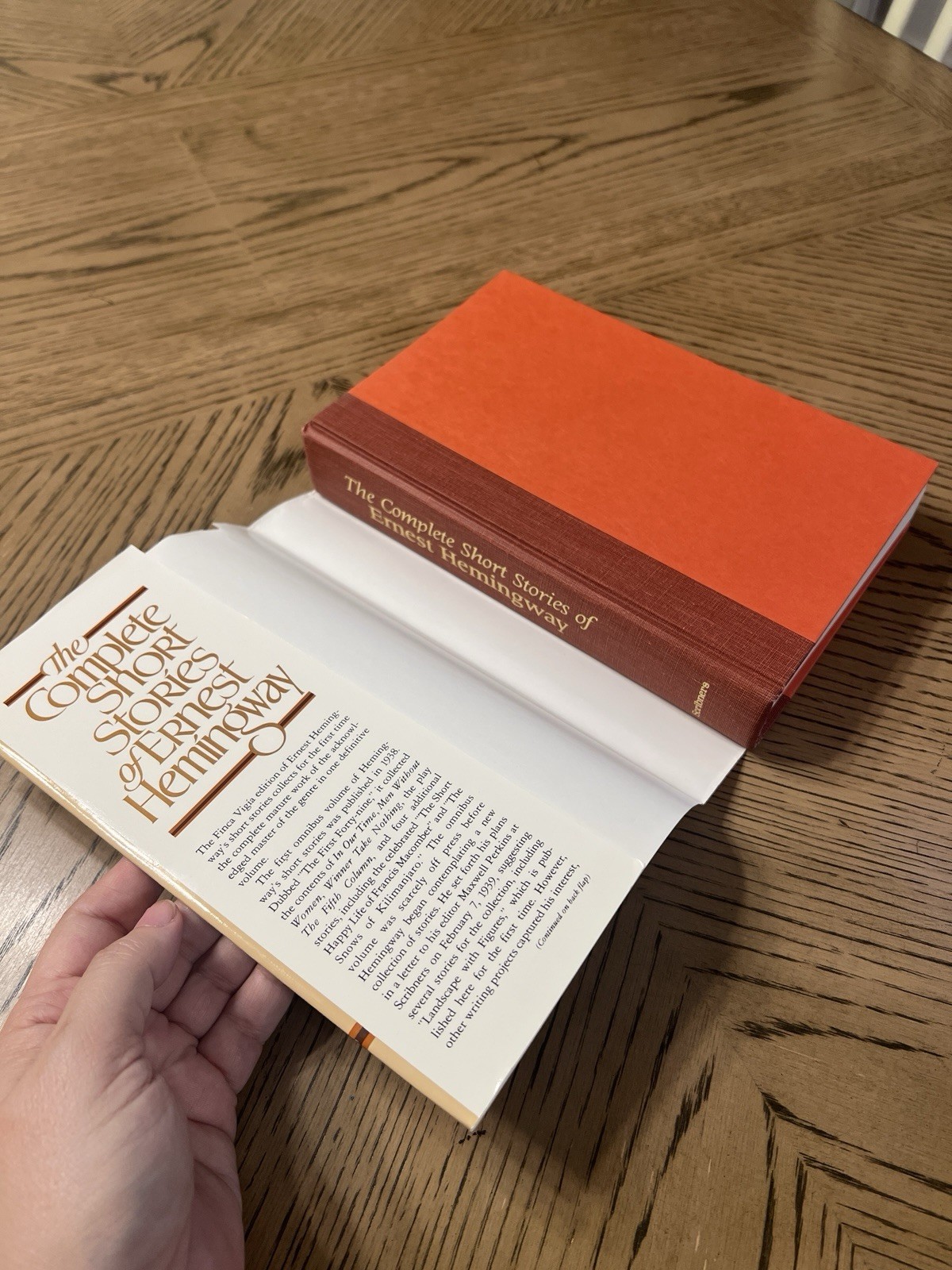 The Complete Short Stories of Ernest Hemingway 1987 Finca Vigia Edition
