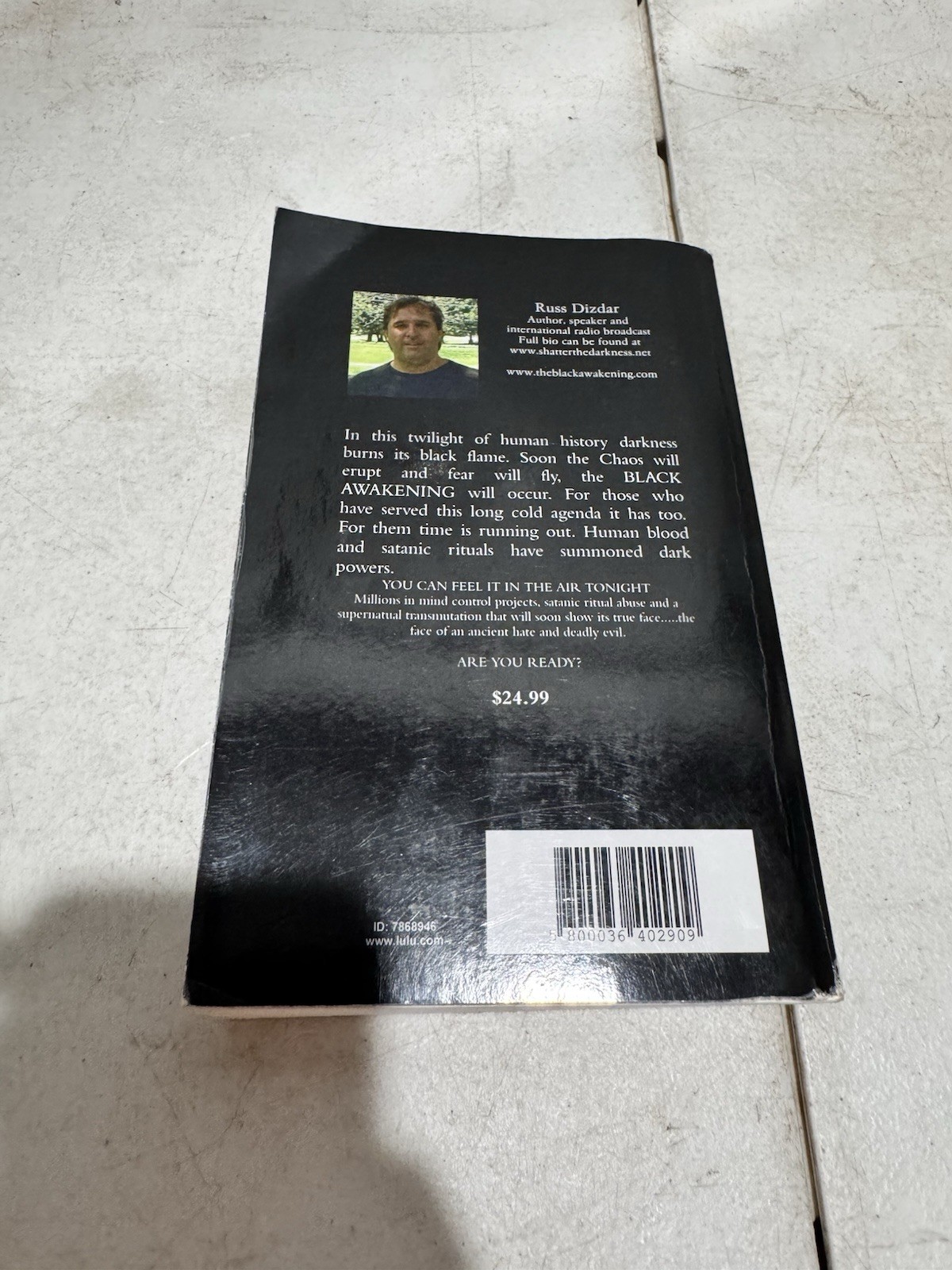 The Black Awakening Russ Dizdar 2009 Original First Edition Paperback Book!