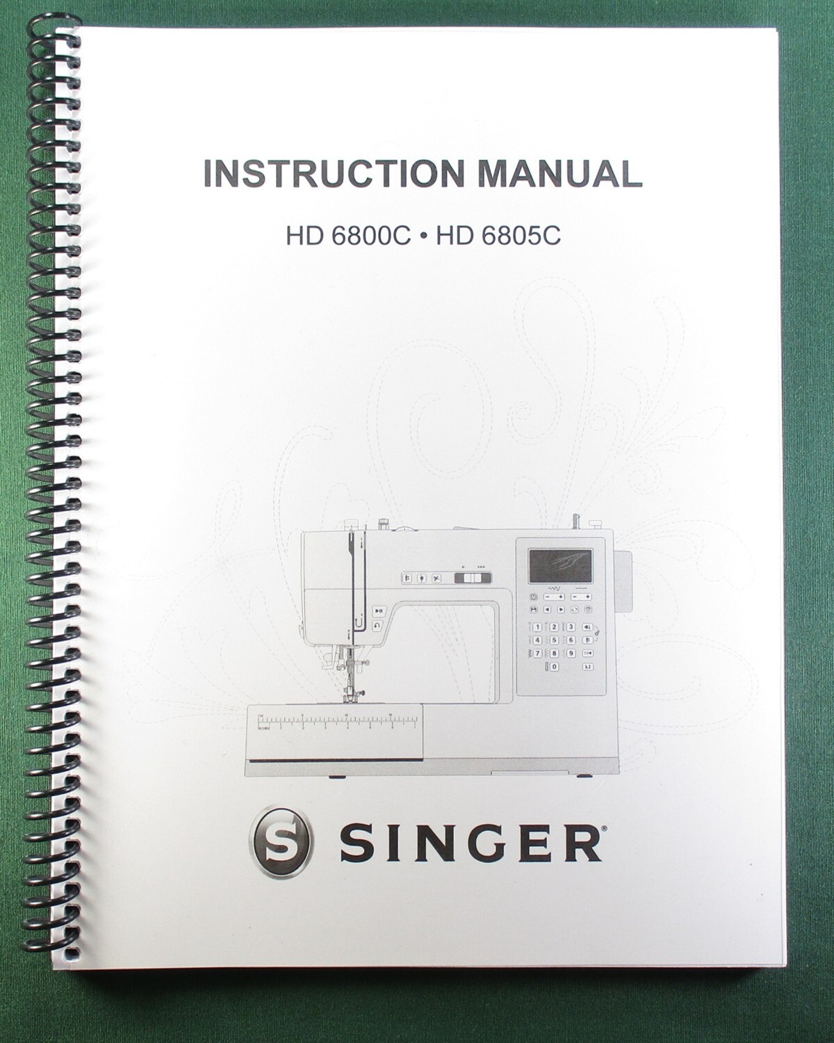 Singer HD6800C HD6805C Instruction Manual: 44 Pages & Protective Covers!