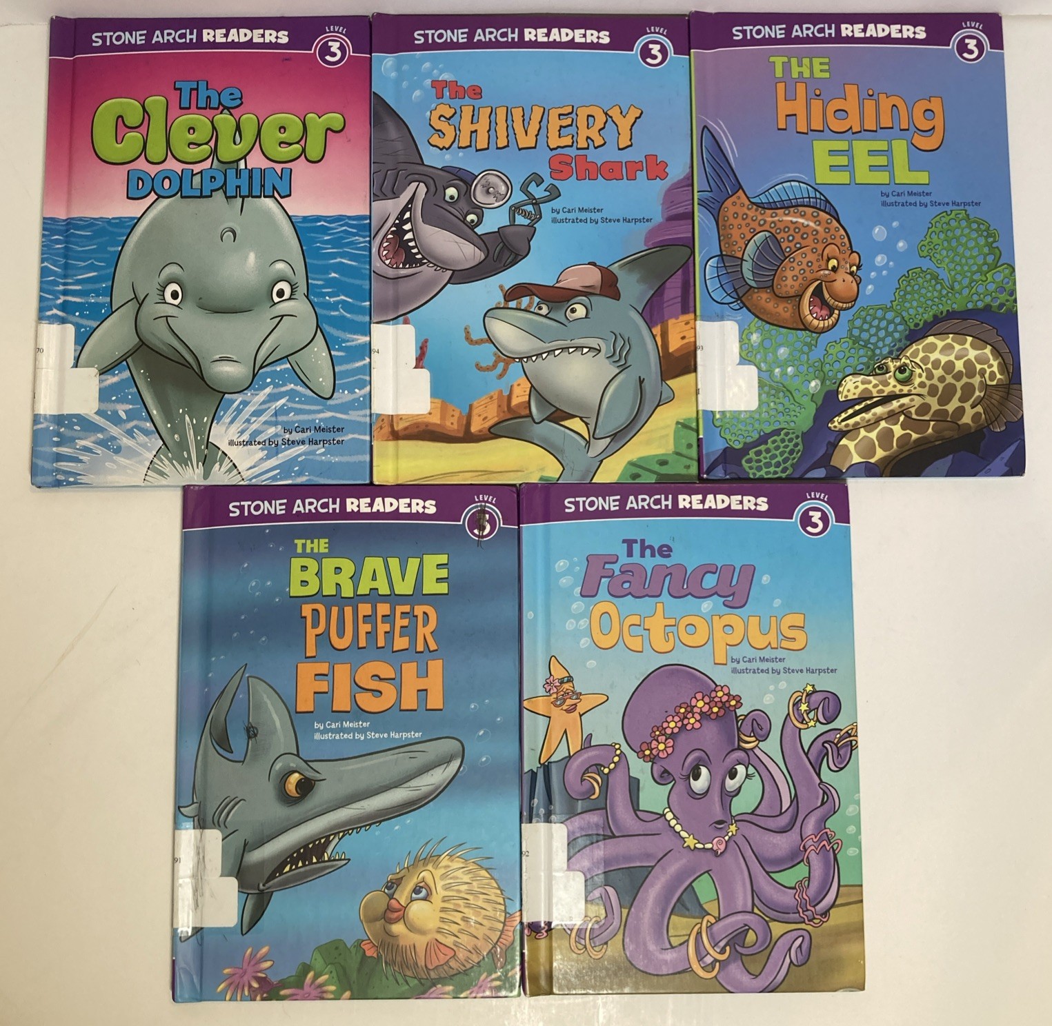 Lot x10 – Level 3 Early Readers – EX-LIBRARY HC – 2nd-4th Grades – I Can Read