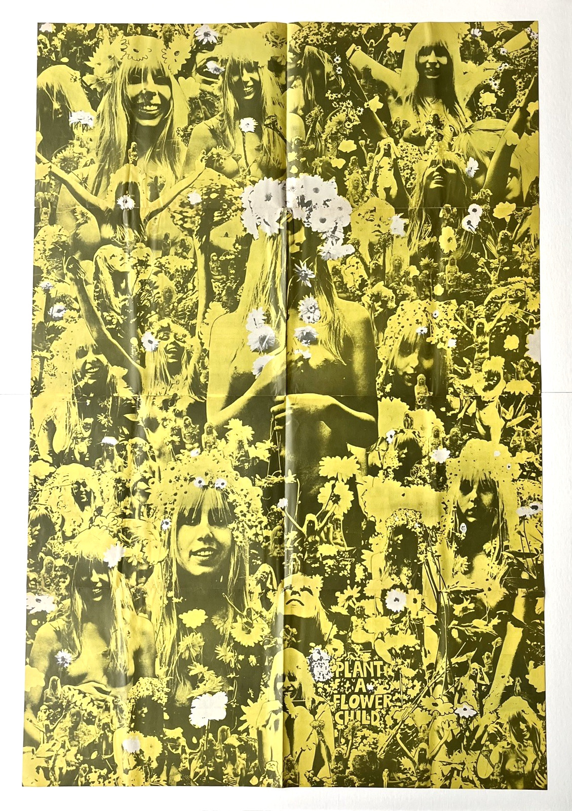 OZ MAGAZINE No.5 with Yellow MARTIN SHARP Plant a Flower Child poster