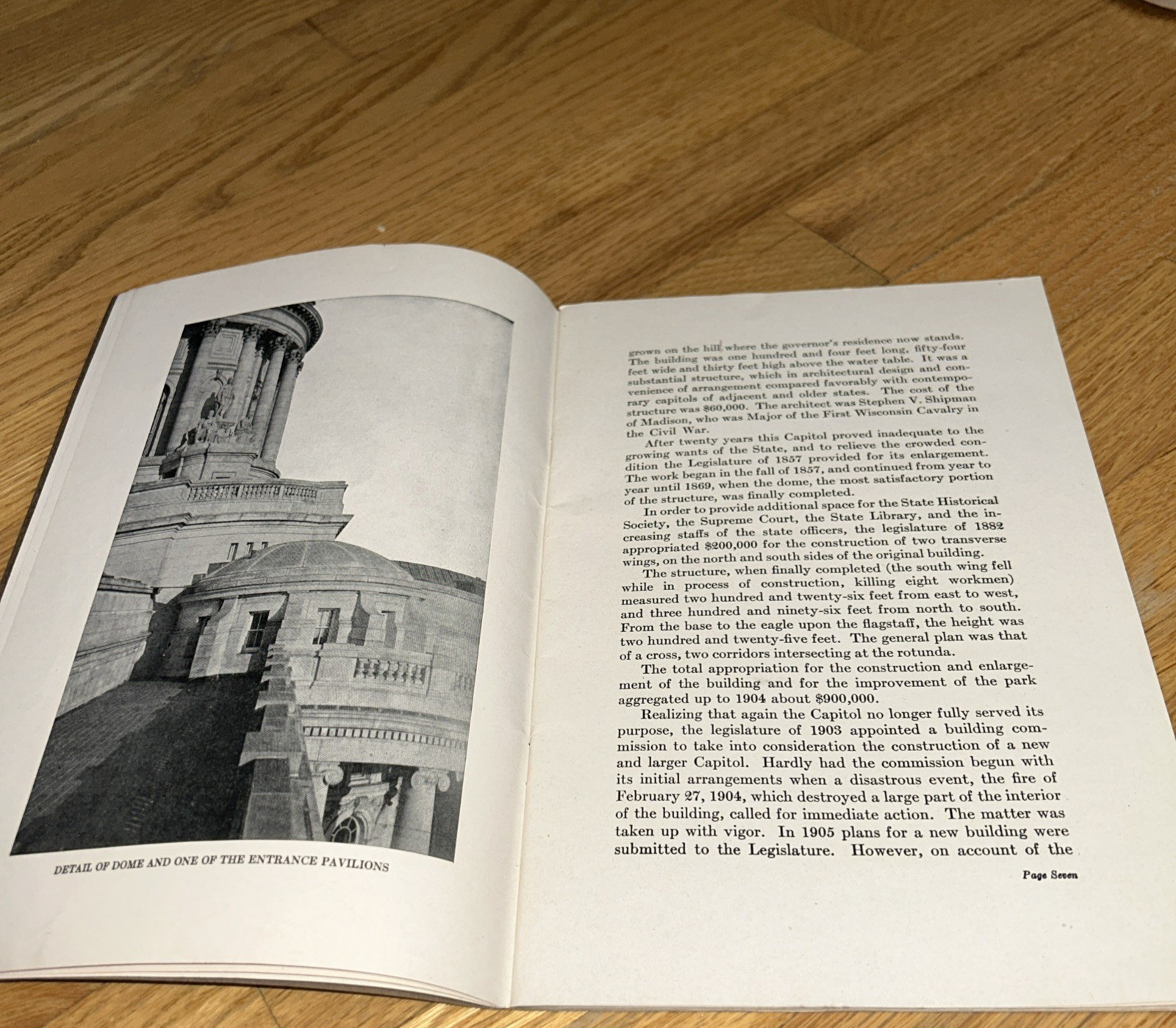 1920s GUIDE BOOK FOR WISCONSIN’S CAPITOL 58 pages with Photos