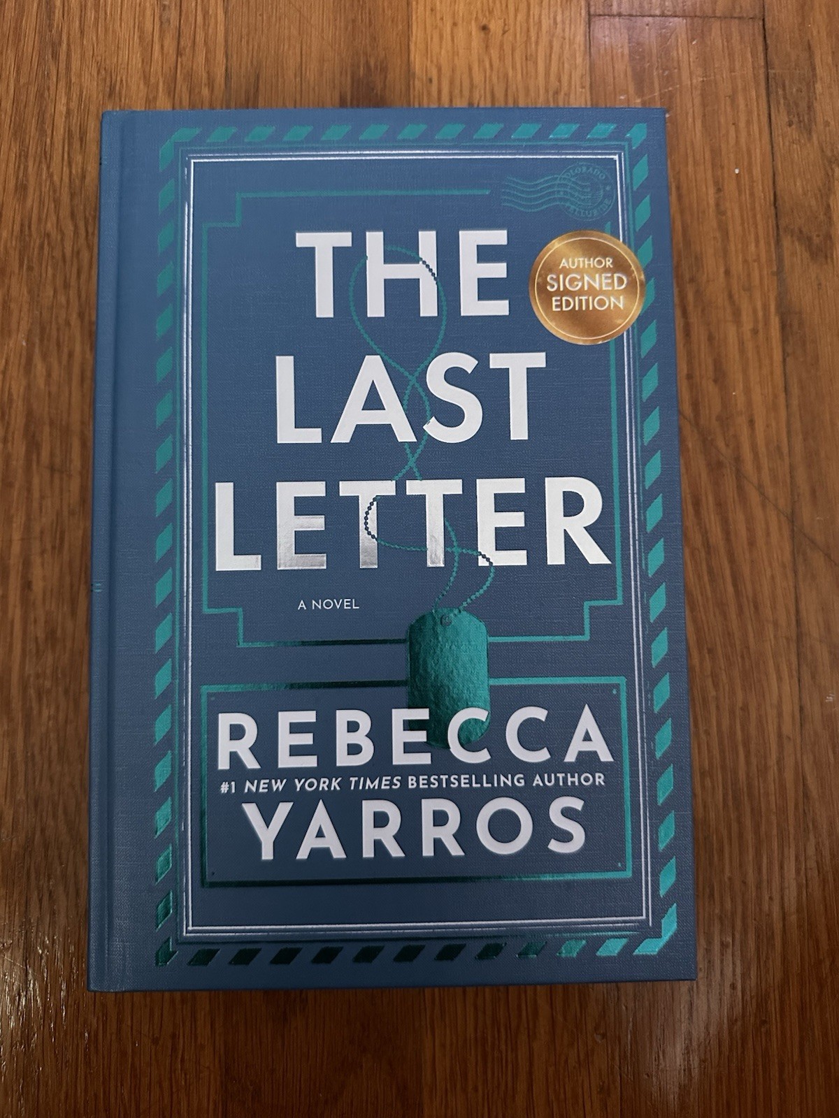 The Last Letter by Rebecca Yarros Signed Hardcover
