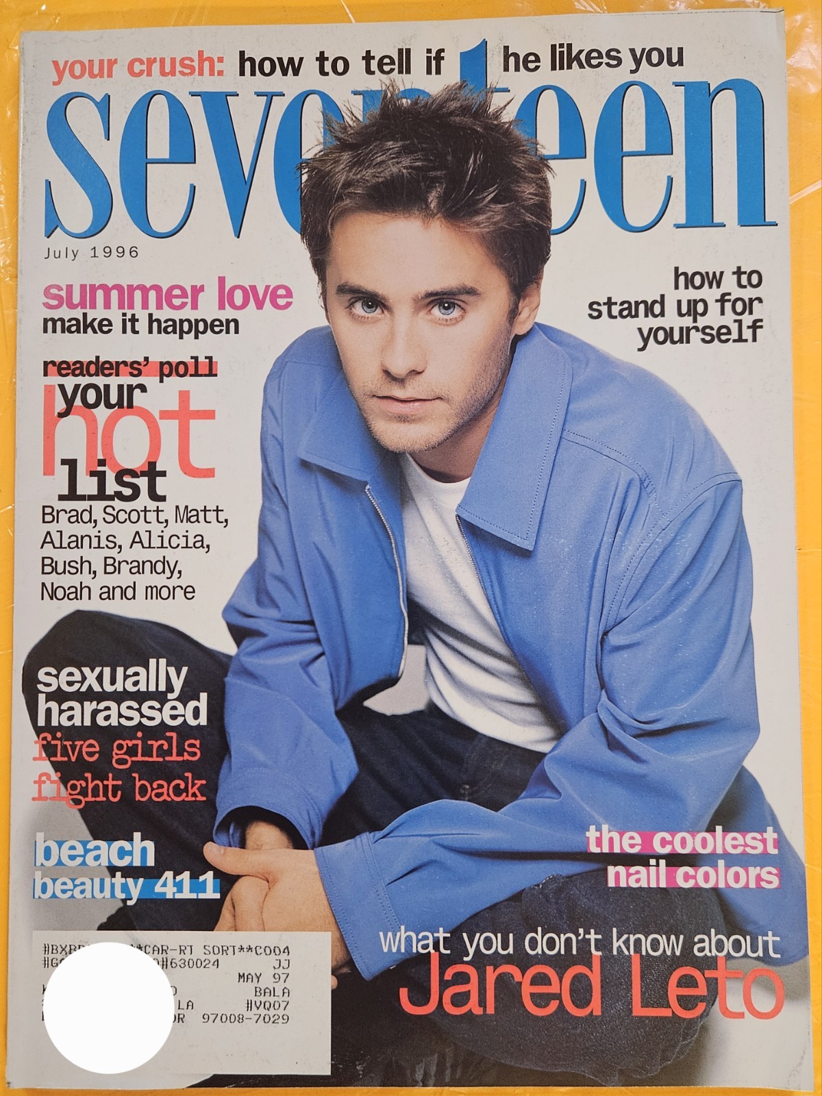 SEVENTEEN Magazine July 1996 – Jared Leto