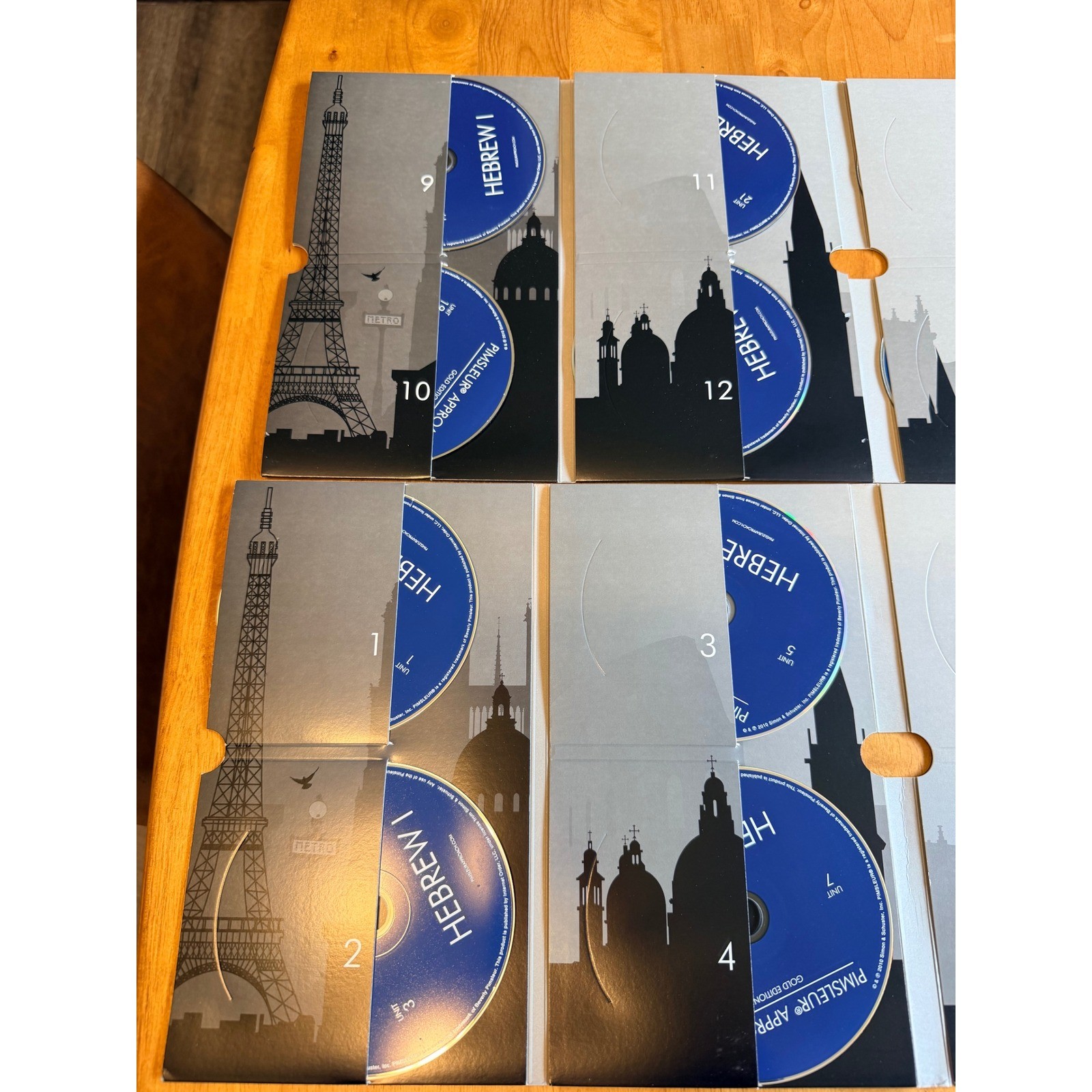 Pimsleur Approach Hebrew I Gold Edition Audio Course Flash Cards Modern Hebrew