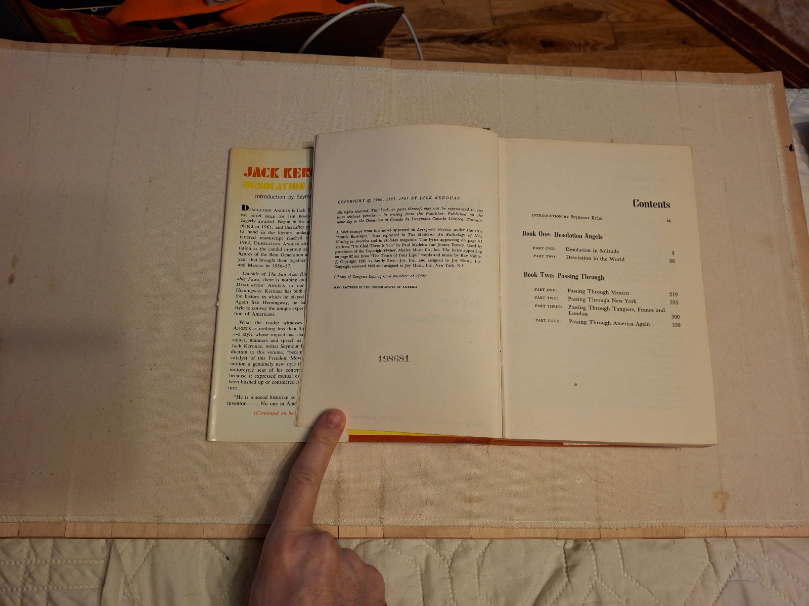 Jack Kerouac DESOLATION ANGELS Ex-Library 1965 HC DJ 1st Edition Beatnik