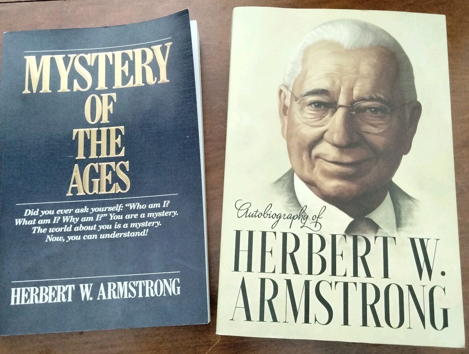 Herbert W. Armstrong: Autobiography (900 pages softcover); Mystery of the Ages