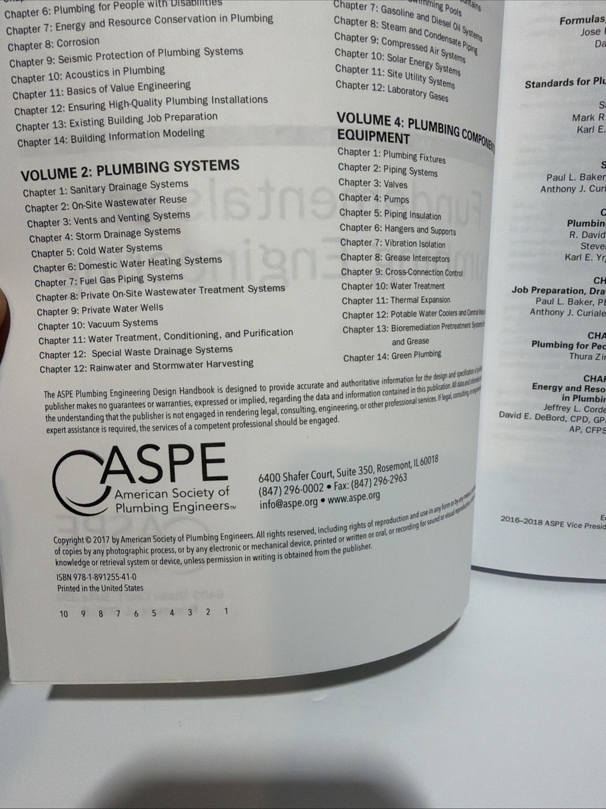 Plumbing Engineering Design Handbook: Vol 1-Fundamentals of Plbg Eng, ASPE-2017