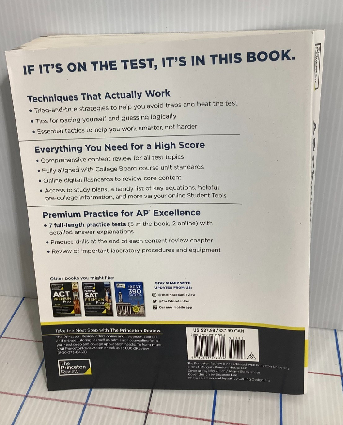 Princeton Review AP Chemistry Premium Prep 26th Edition 7 Practice Tests