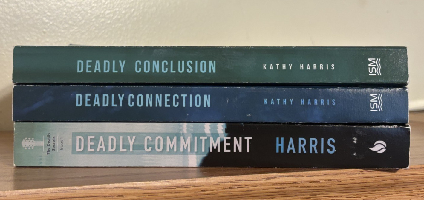 Deadly Conclusion, Connection & Commitment 3 Book Lot by Kathy Harris