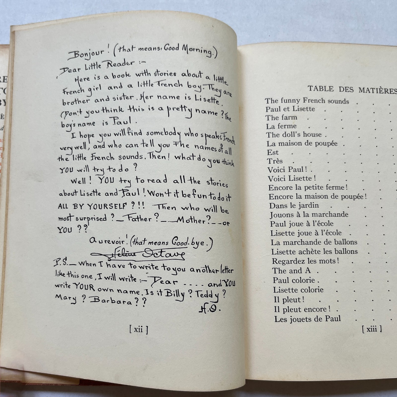 A French Book to Read All By Yourself by Helene Octave Vintage 1950s 102 pages
