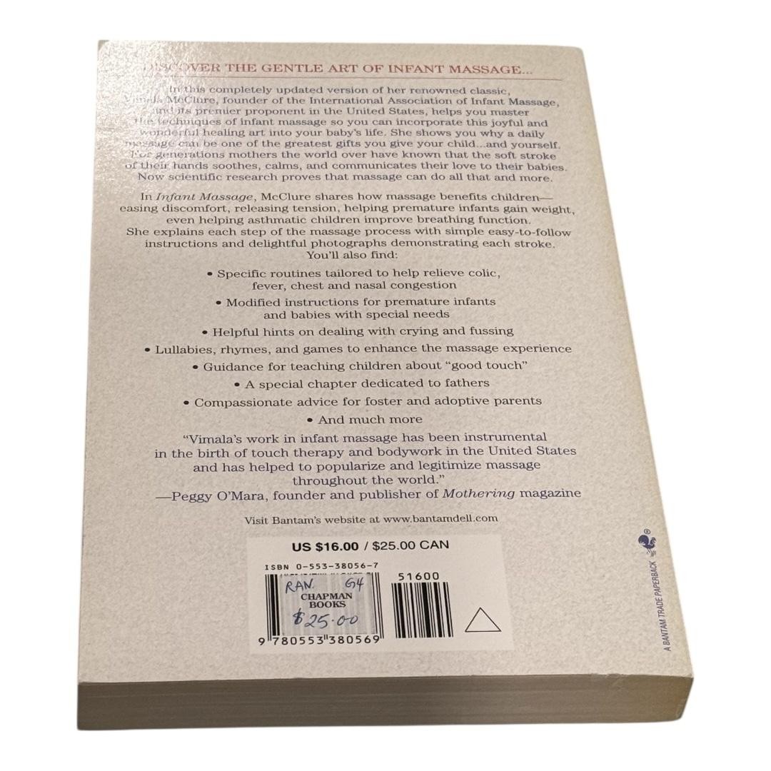 Infant Massage Handbook for Loving Parents Vimala McClure Parenting Paperback