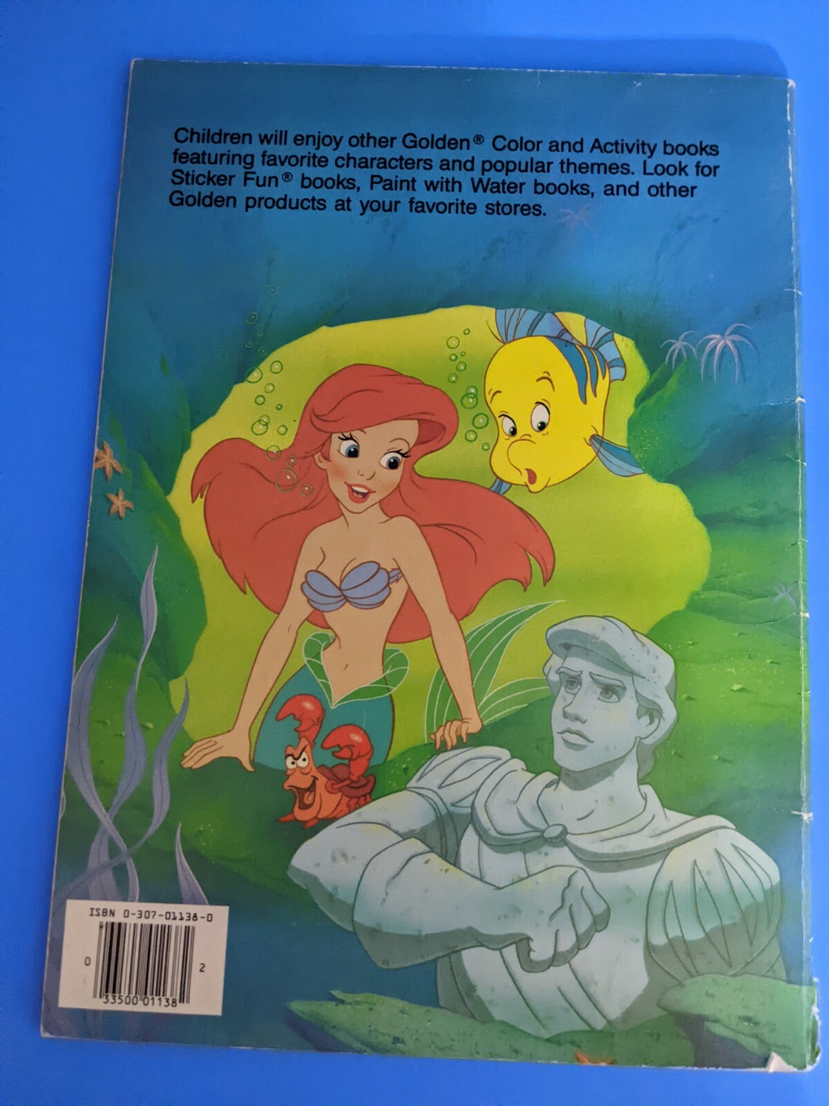 Disneys The Little Mermaid: A Big Coloring Book 1989 Paperback 1138-23
