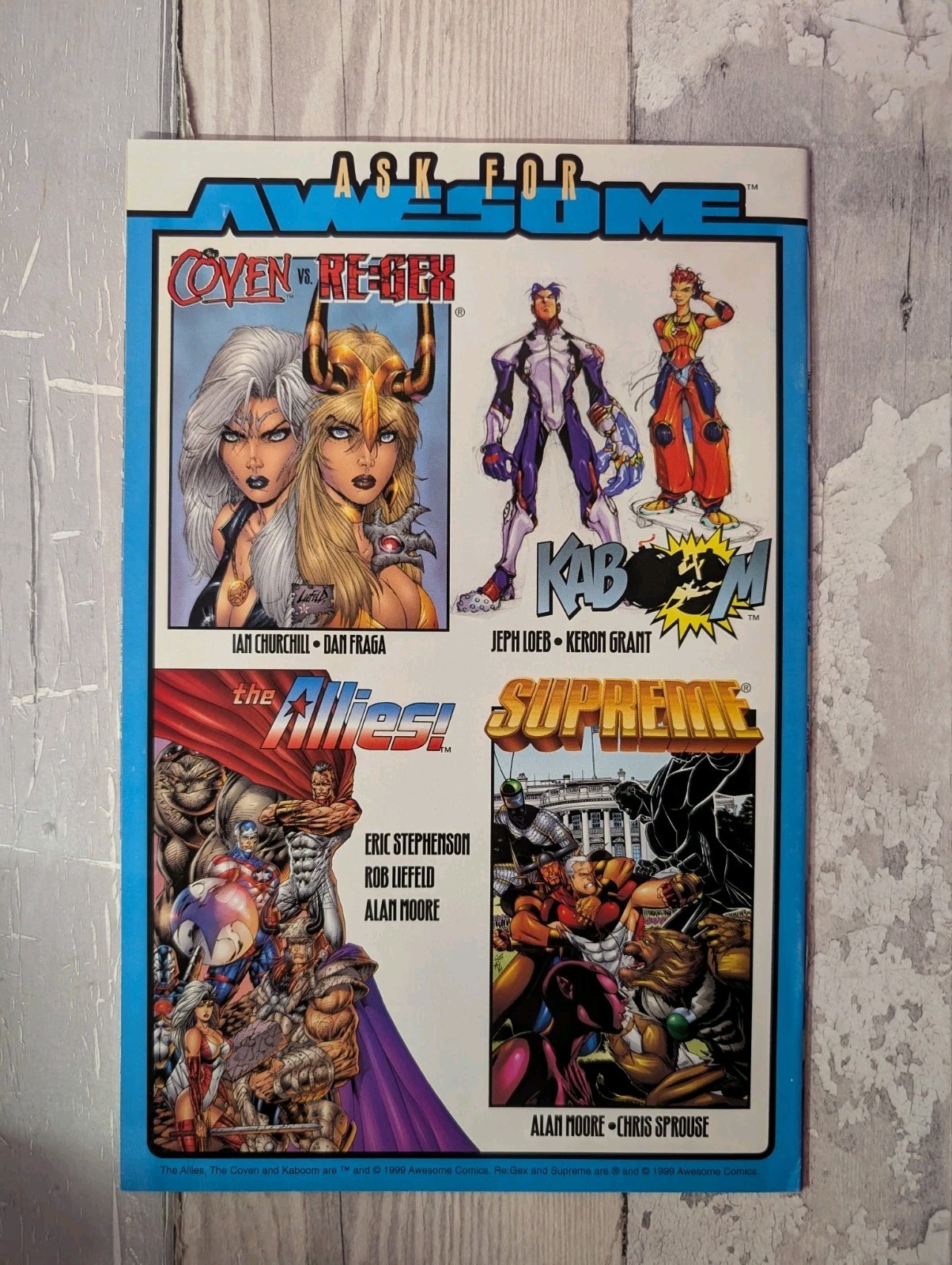 Supreme The Return May 1999 Issue #1 Alan Moore Awesome Entertainment