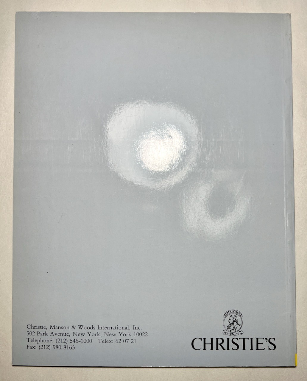 Christie’s Auction Catalogs May 1990 Reference Modern Paintings Kirk Douglas
