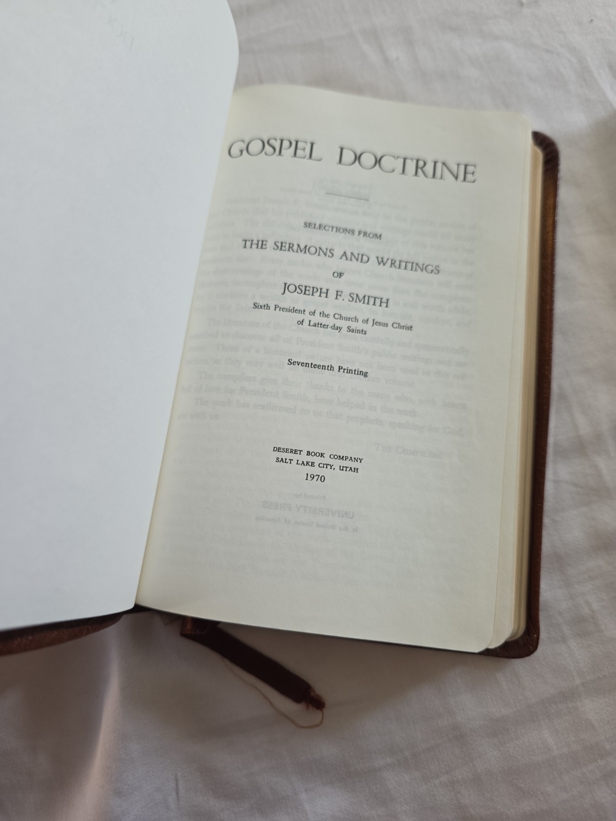 Leather Jesus The Christ & Gospel Doctrine Talmage Smith Mormon LDS
