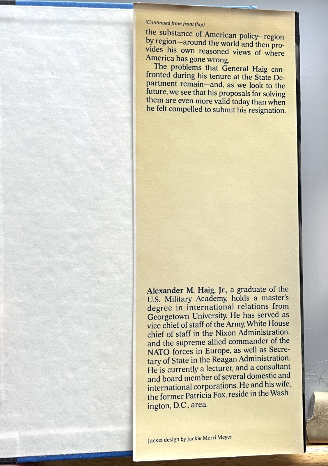 Caveat. Alexander M. Haig, Jr. 1984. Collectible