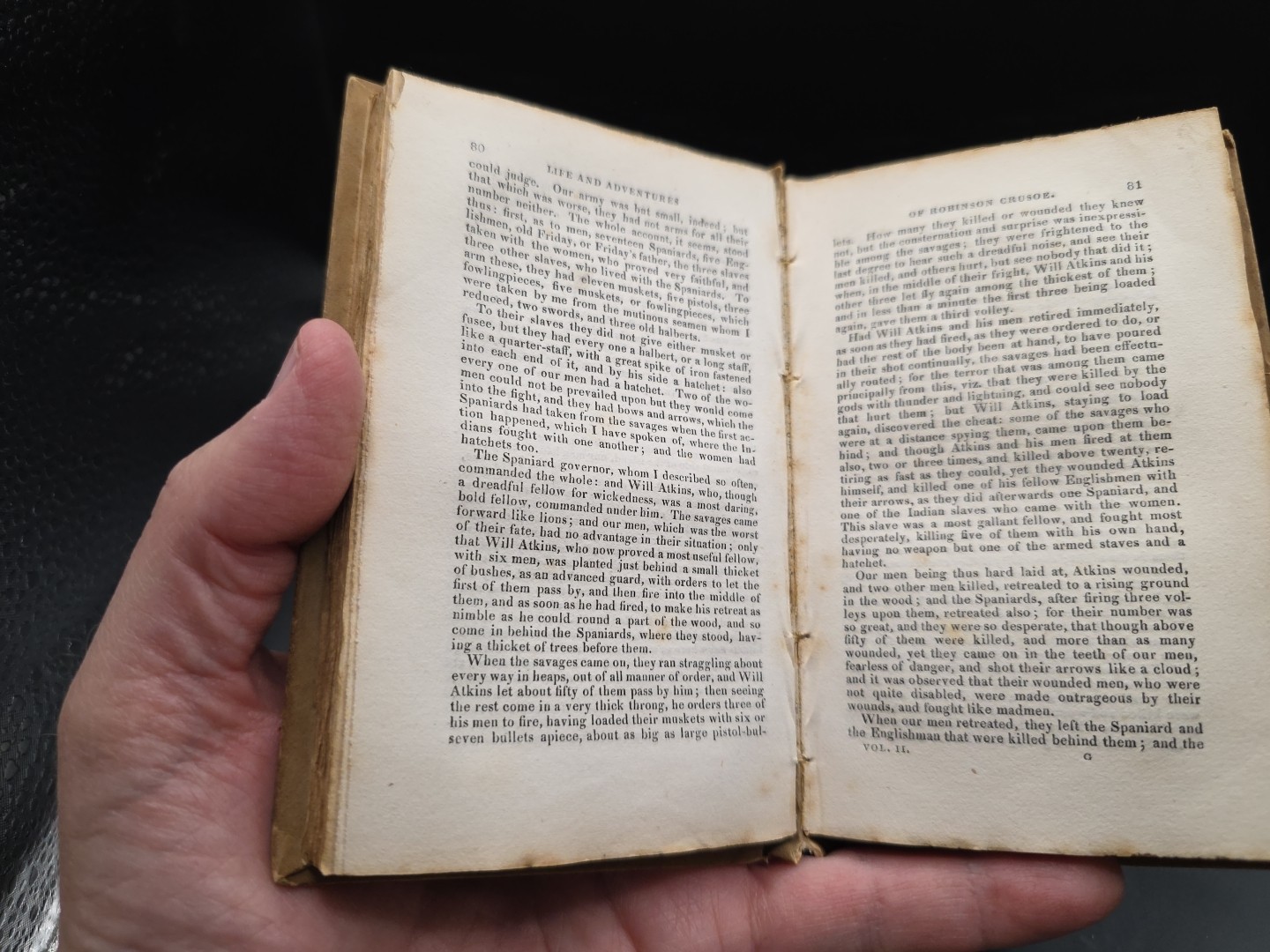 1822 Robinson Crusoe 2 vo. *Original Paper Bindings* Unique Printing