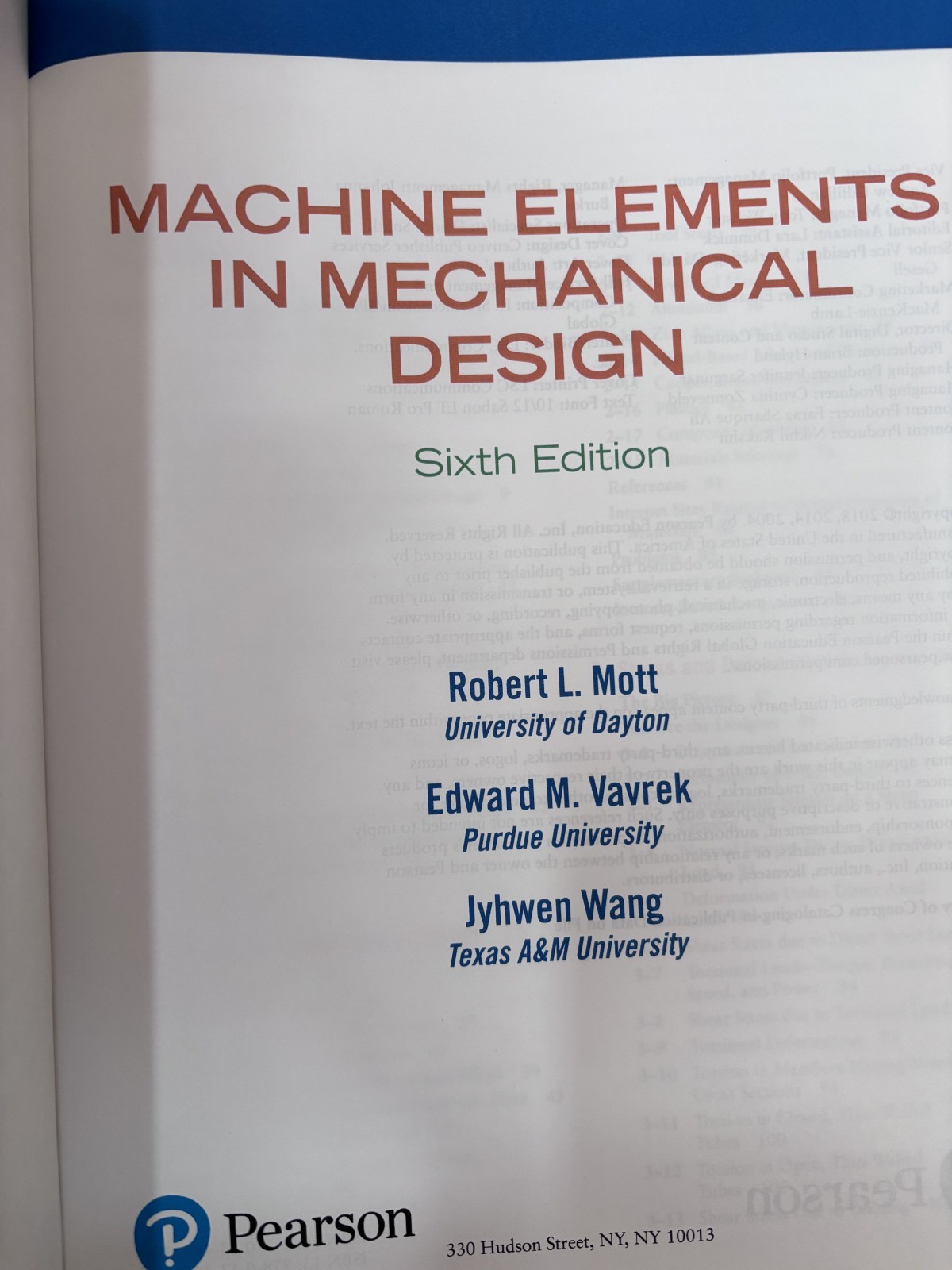 Machine Elements in Mechanical Design by Robert Mott, Jyhwen Wang and Edward…