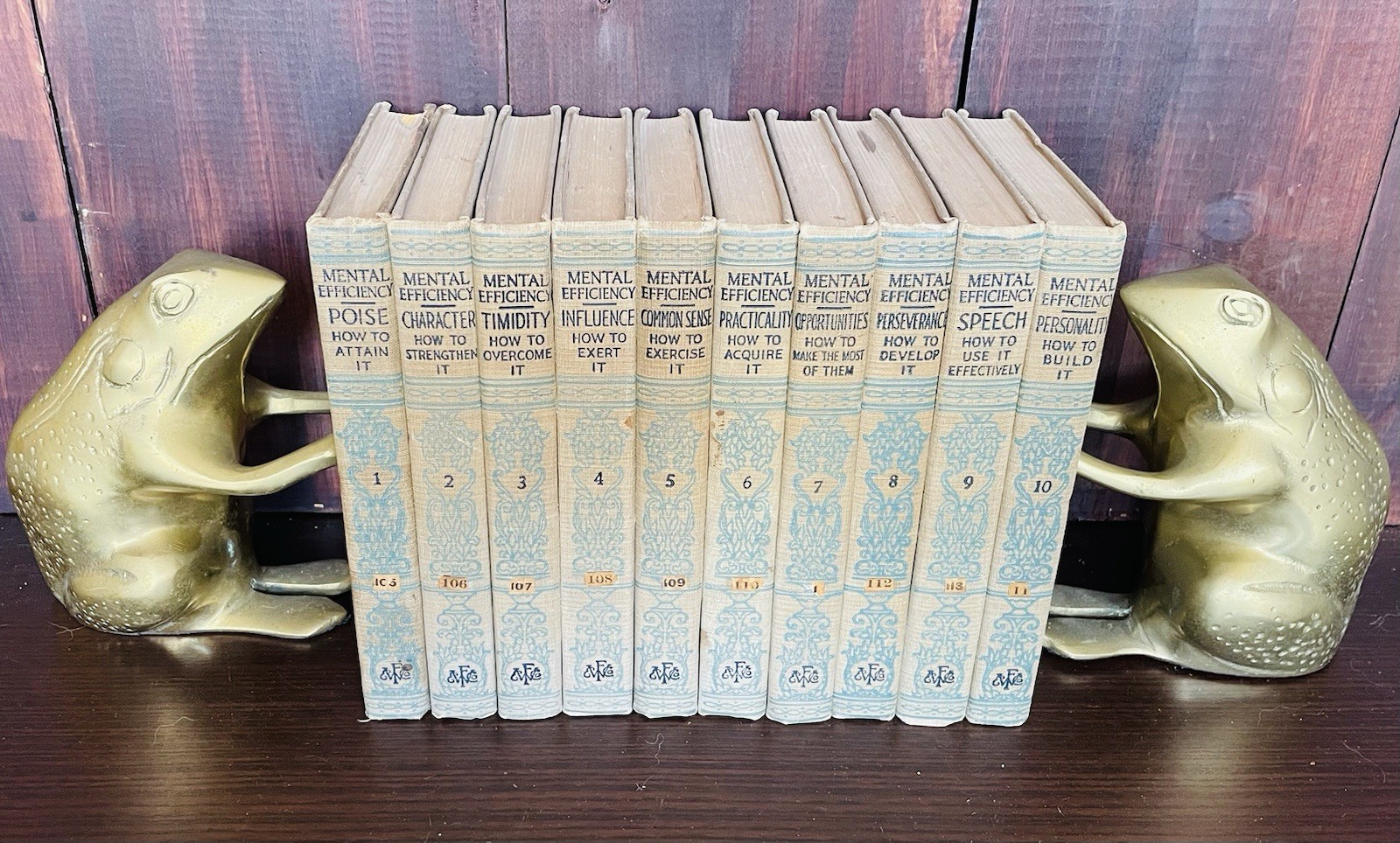 Mental Efficiency Series 1916 Funk & Wagnalls Complete Set 10 Vols
