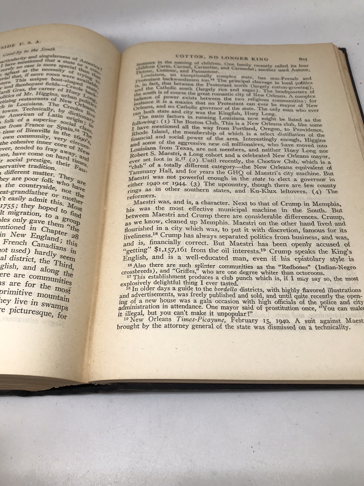 Inside USA History Hardcover Book John Gunther Harper Brothers 1947 1st Edition