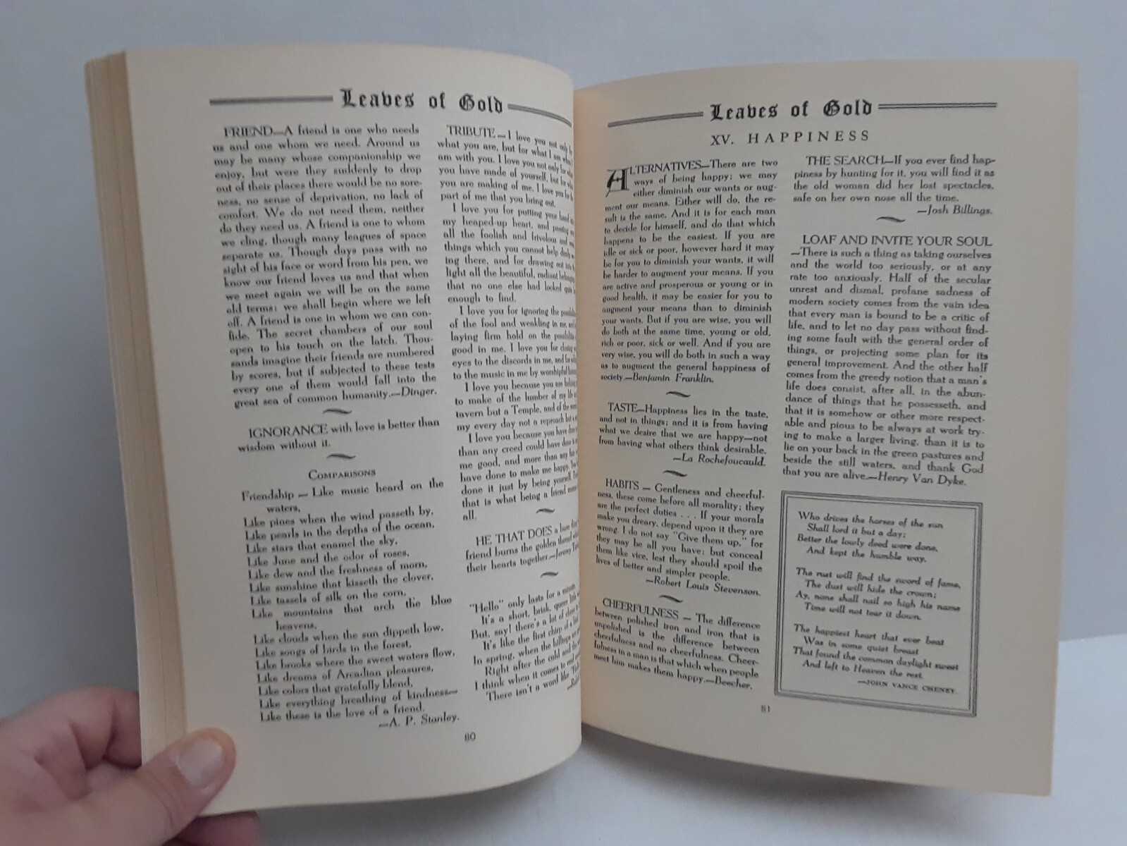Clyde Francis Lytle LEAVES OF GOLD Prayers Phrases Inspirational Verse