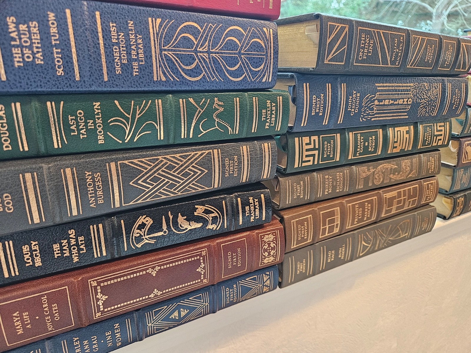 The Franklin Library SIGNED FIRST EDITION full leather bound, 47 titles