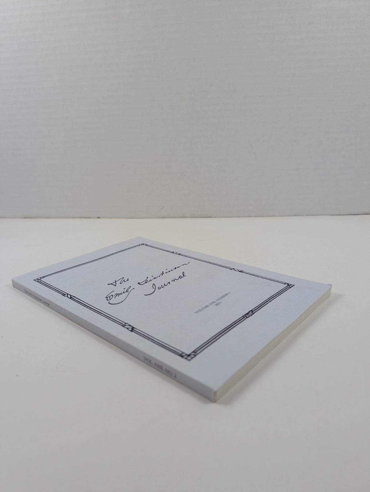 The Emily Dickinson Journal 2013 PB Johns Hopkins Univ. Press Vol XXII number 2