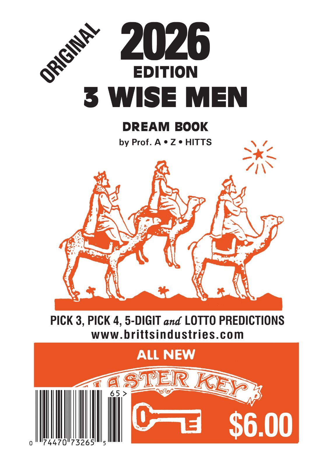 2026 Original 3 Wisemen Dream Book – Lottery Book – Lottery