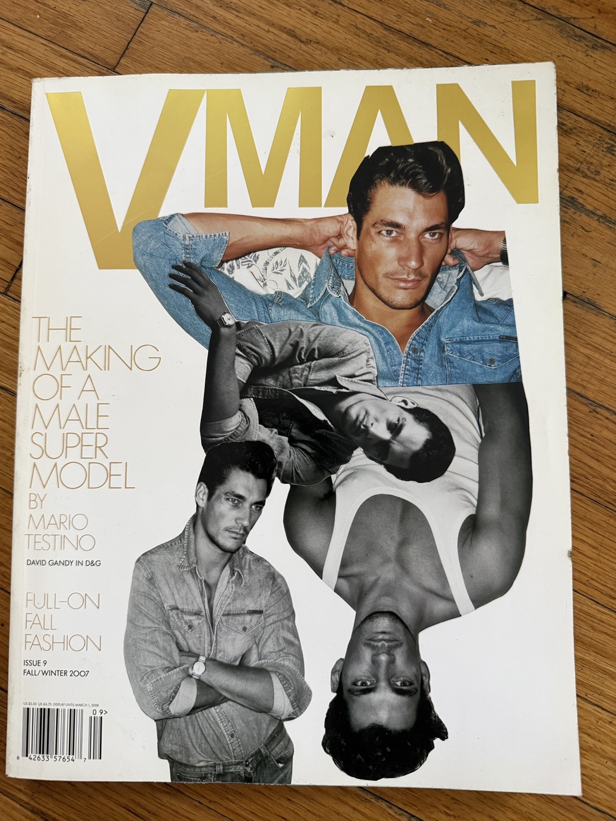 VMan Magazine Issue 9 Fall Winter 2007 David Gandy Cover Tom Brady