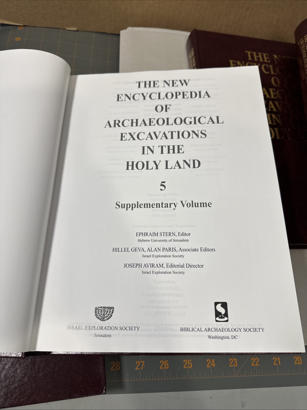 New Encyclopedia Archaeological Excavations Holy Land 5 Volume Set 1993 Books