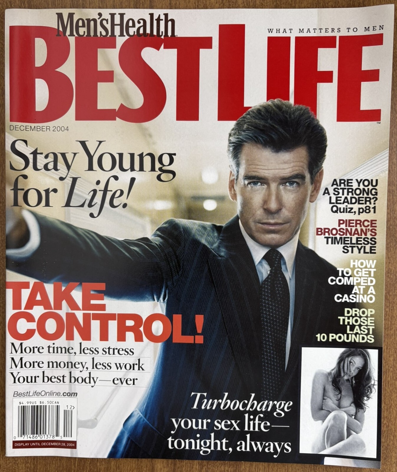 Best Life Magazine Dec 2004 – Pierce Brosnan Cover, Men’s Health Special Issue