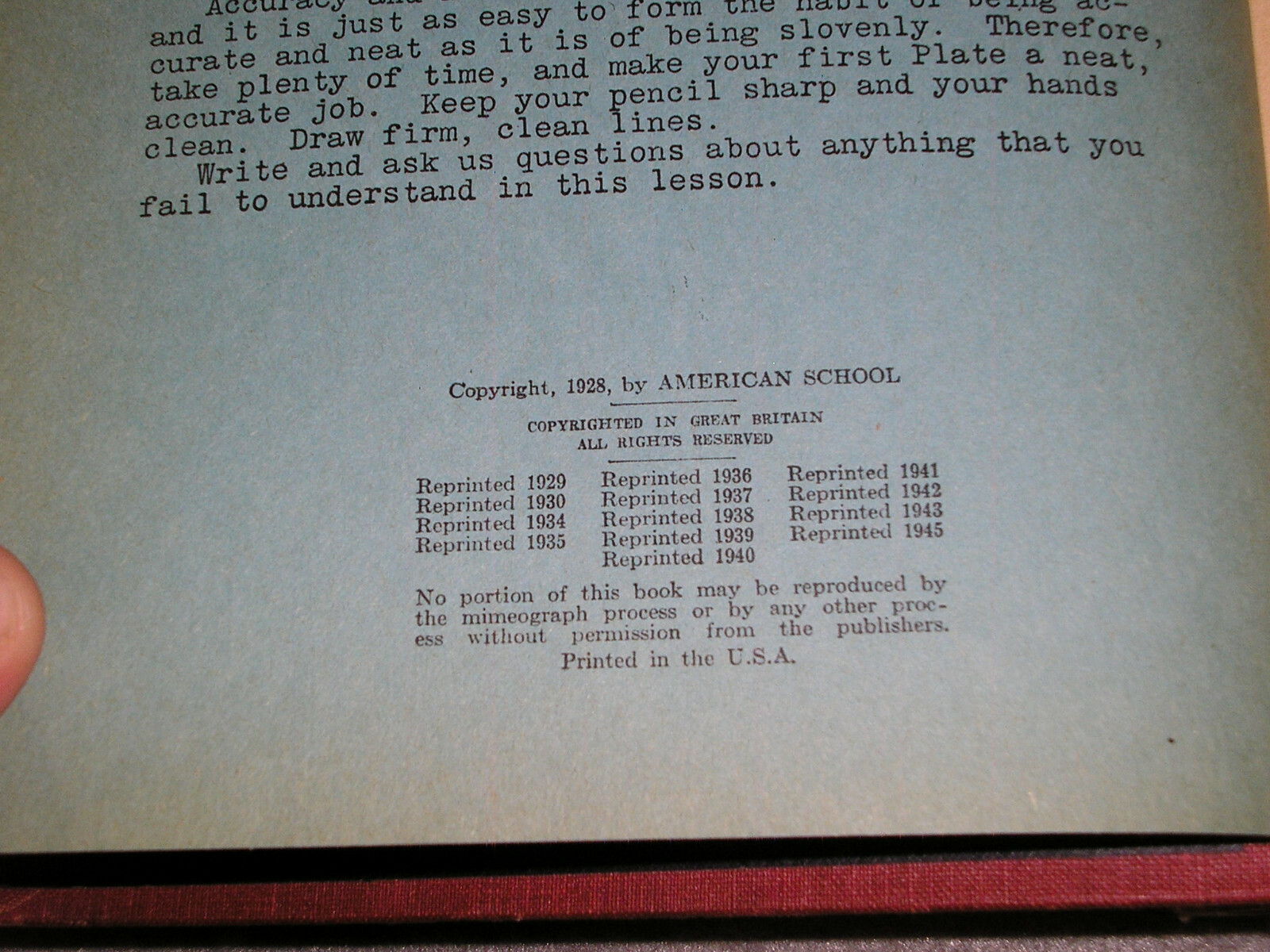 WWII Drafting Books Marine Corp Institute 14 in Binder US Army World War II 1945