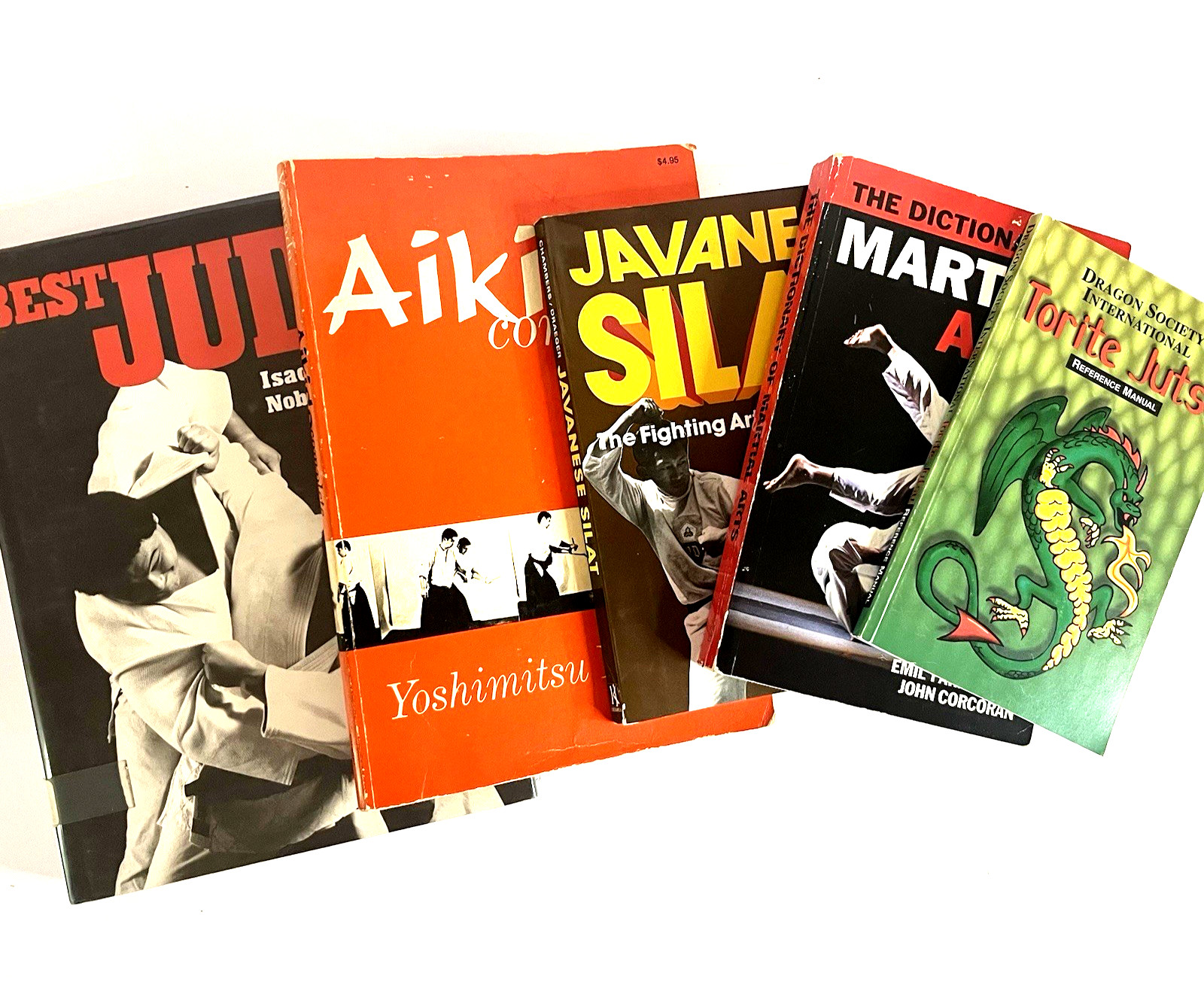 Vintage Best Judo & Torte Justu Martial Art Mix Lot of 5 Books