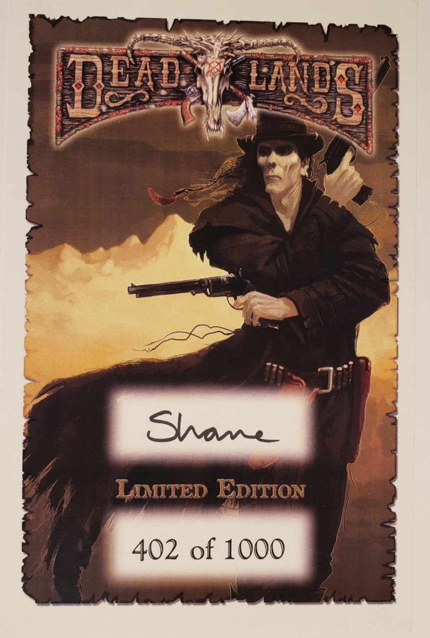 Deadlands 10th Anniversary Edition 402/1000 Signed Missing CD Rulebook RPG