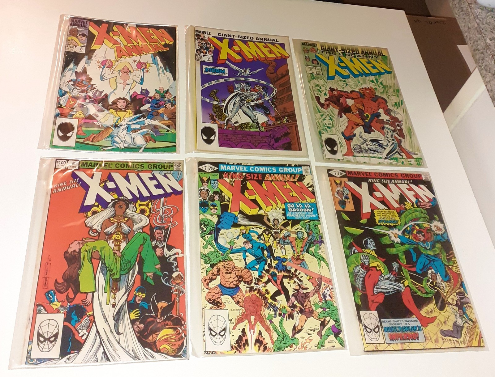 88x Huge UNCANNY X-MEN lot Marvel Comics 1980-1991 Wolverine Doctor Doom Rogue